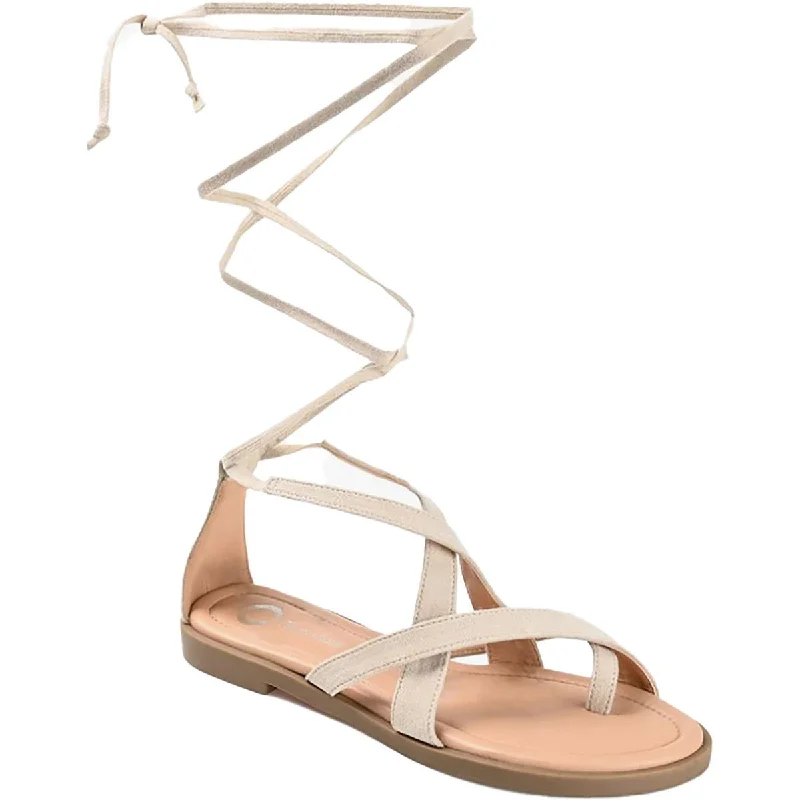 Comfortable Fashion Shoes Charlee Womens Open Toe Ankle Tie Strappy Sandals