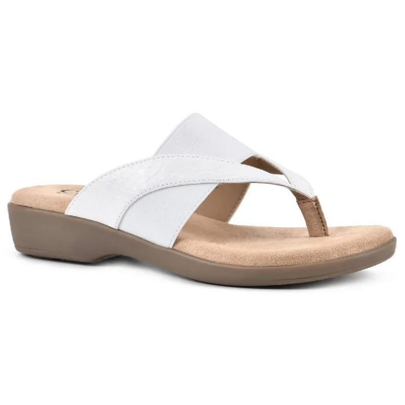 Comfortable Shoes Promotion Bumble Womens Cushioned Footbed Slip-On Thong Sandals