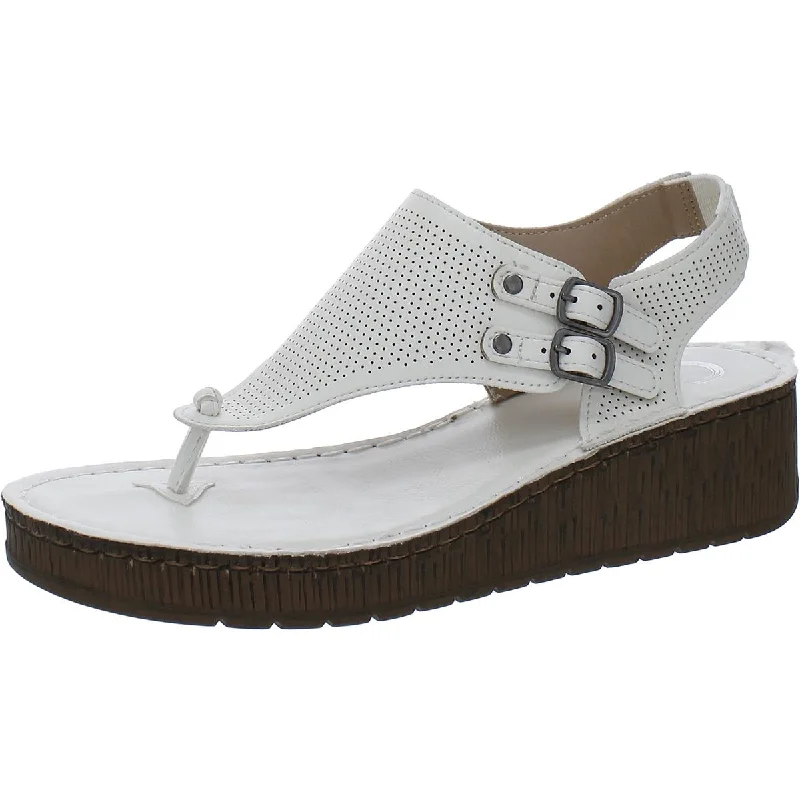 Outdoor Shoes Sale Womens Faux Leather Buckles Wedge Sandals