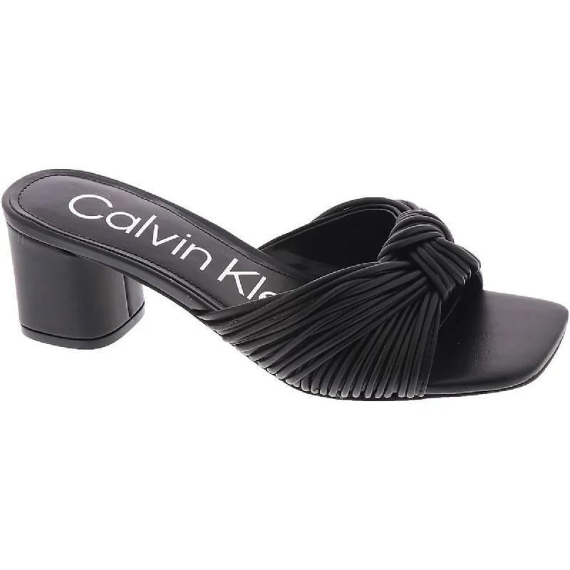Trendy Flats Sale Beanca Womens Faux Leather Slip-On Strappy Sandals