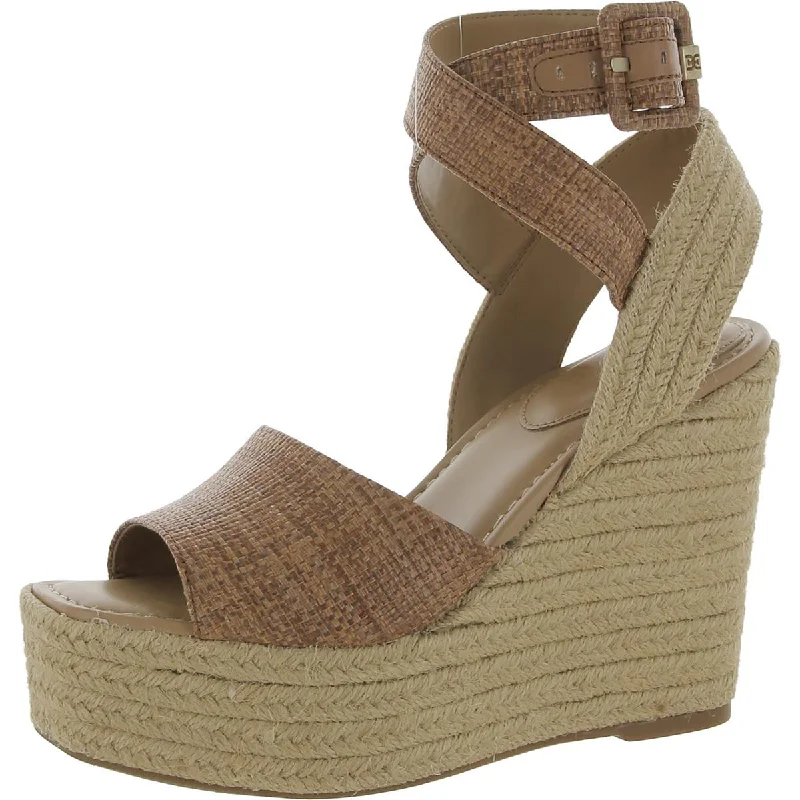 Non-Slip Shoes Offers Vada Womens Criss-Cross Front Wedge Platform Sandals
