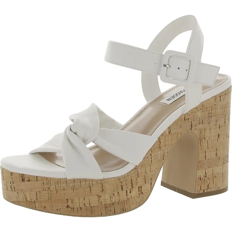Cozy Indoor Slippers Deals Cacy Womens Leather Ankle Strap Platform Sandals