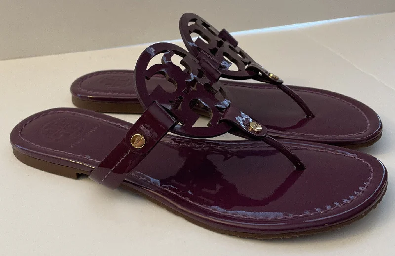 Statement Footwear Discount Tory Burch Women's Patent Miller Sandals, Purple Moon