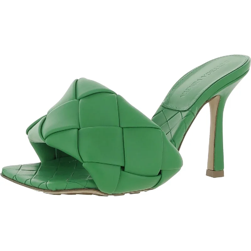 Hot Items Lido Womens Leather Woven Slide Sandals