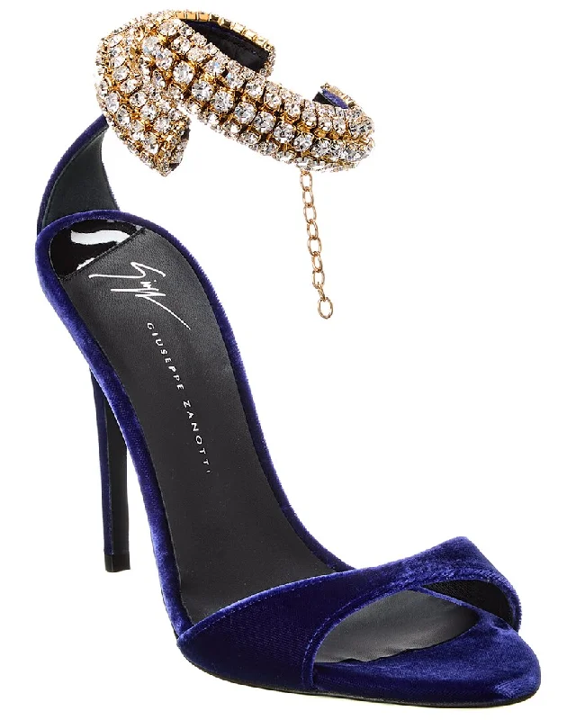 Fashion Sale Giuseppe Zanotti Clandestino 105 Velvet Sandal