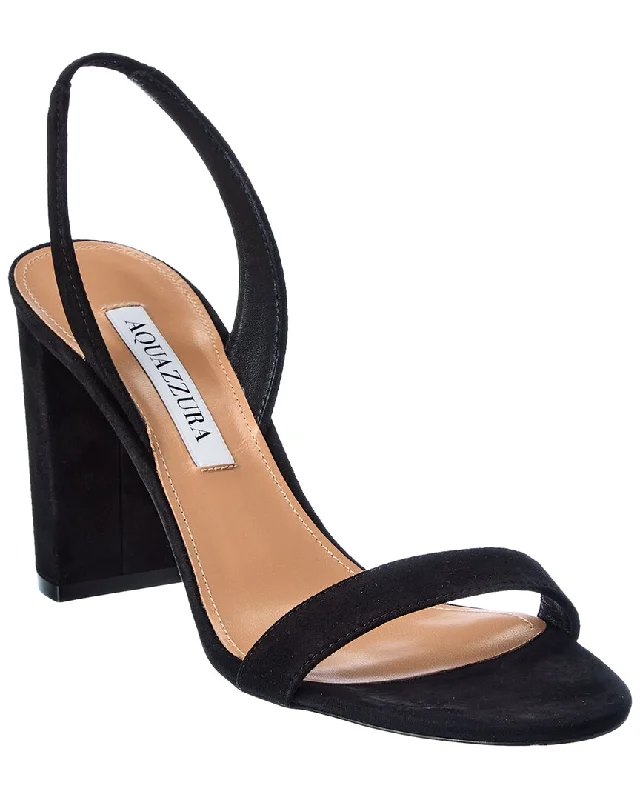 Exclusive Discounts Aquazzura So Nude 85 Suede Slingback Sandal