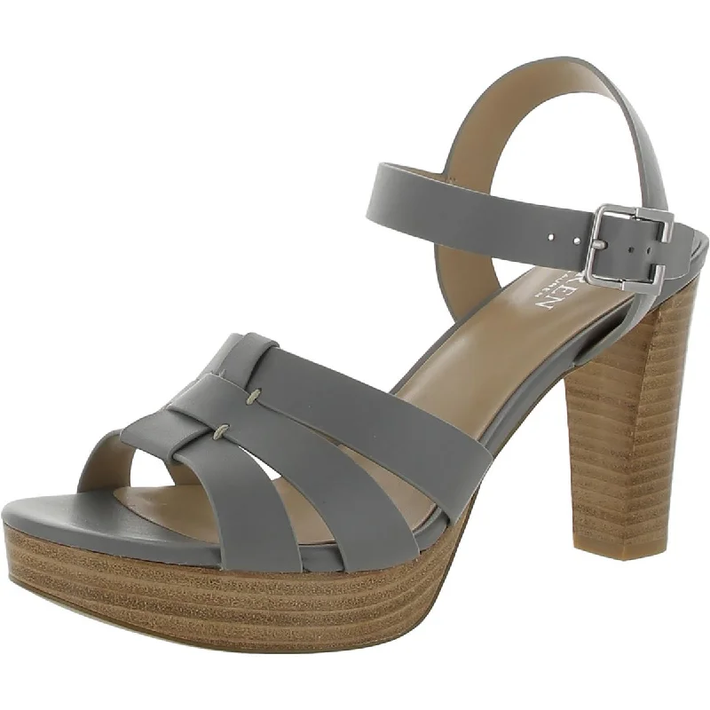 Valentine's Special Soffia Womens Leather Platform Slingback Sandals