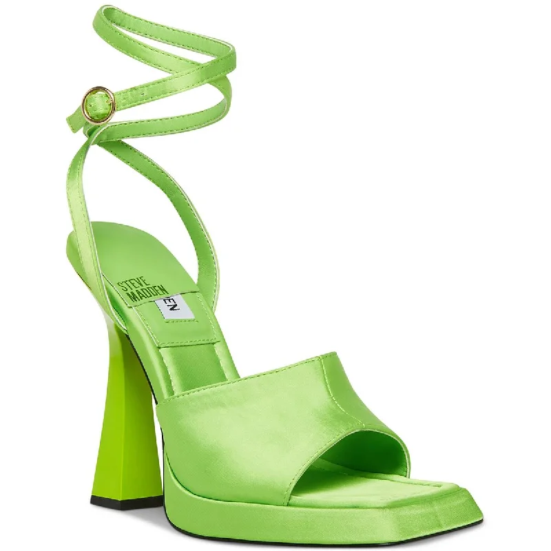 Daring Fashion Promotions KENDALL Womens Square toe Strappy Ankle Strap