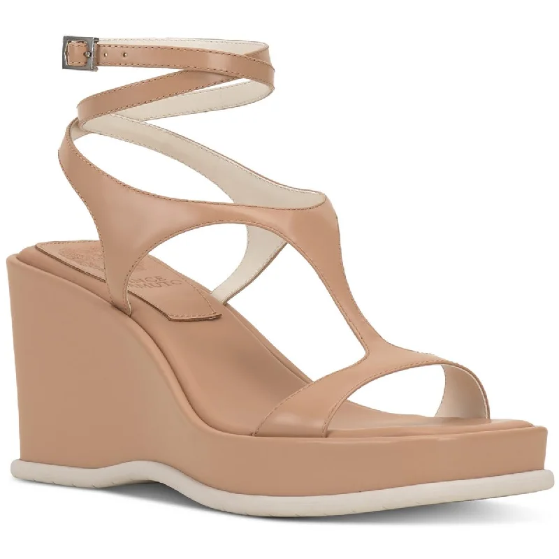 Absurdly Cheap Sale Fetemee Womens Leather Slip On Wedge Sandals