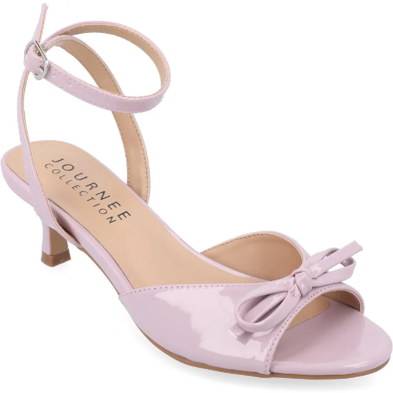 Statement Boots Offers Jennifer Womens Patent Open Toe Ankle Strap