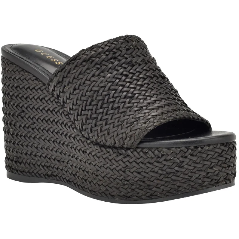 Clearance Event Yenisa Womens Woven Slip On Mule Sandals