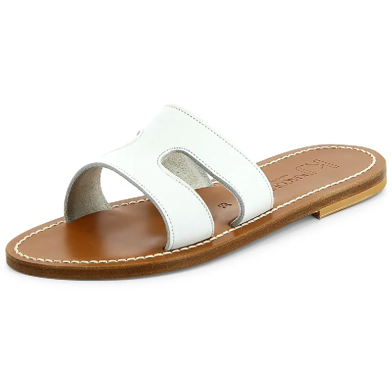 Everyday Shoes Promotion Womens Leather Slip-On Slide Sandals