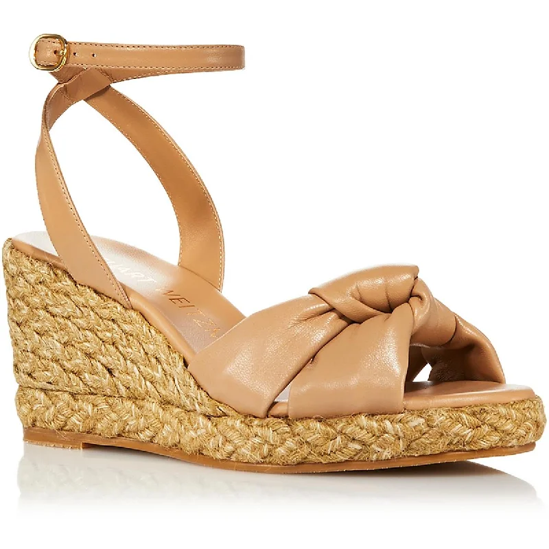 Stylish Savings Playa Womens Leather Wedge Slingback Sandals