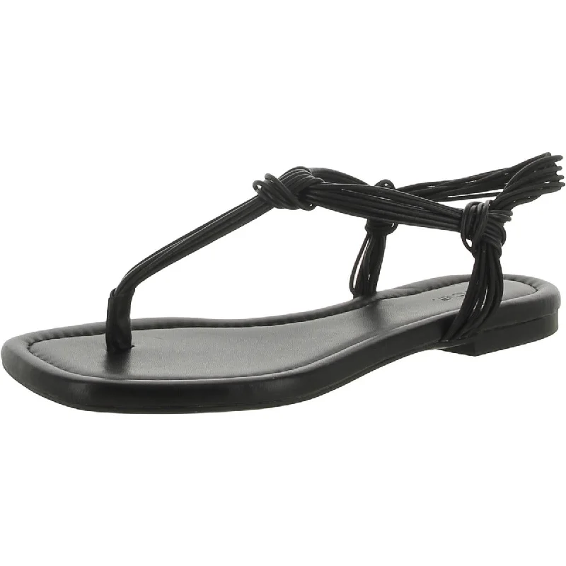 Trendy Footwear Sale Deja Womens Strappy Man Made Thong Sandals