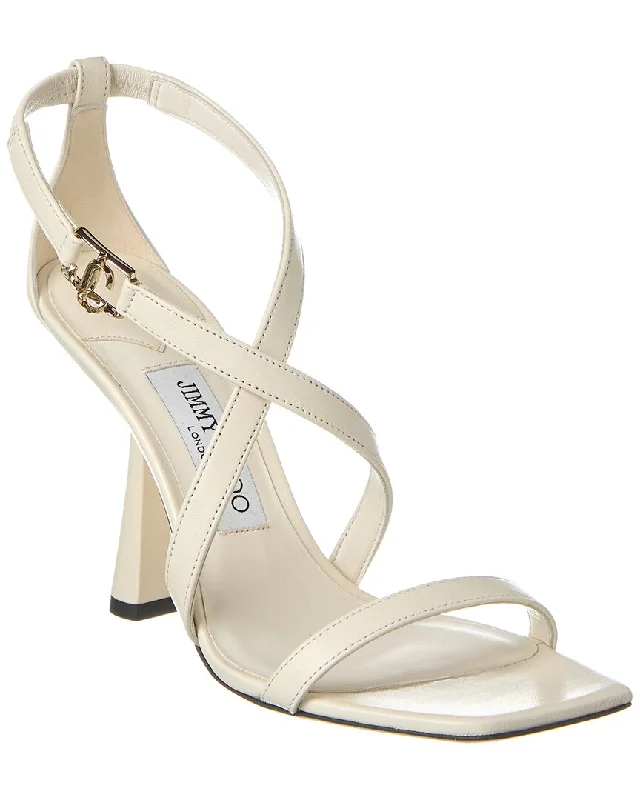 Slip-On Shoes Promotion Jimmy Choo Jessica 100 Leather Sandal