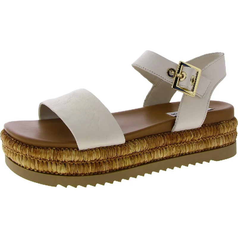 Durable Fashion Picks Malden Womens Leather Espadrille Flatform Sandals