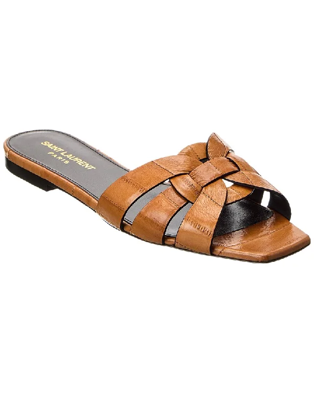 Summer Fashion Saint Laurent Tribute Leather Sandal