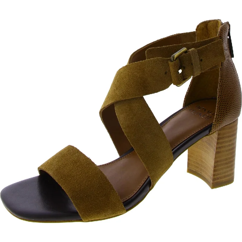 Unbeatable Prices PAULINA Womens Faux Suede Zipper Block Heel