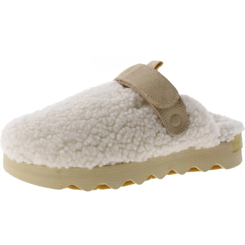 Trendy Pulse Womens Faux Fur Slip On Mule Sandals