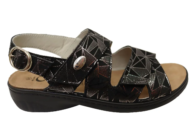 Seize Bargains Cabello Comfort RE391 Womens European Comfortable Leather Sandals