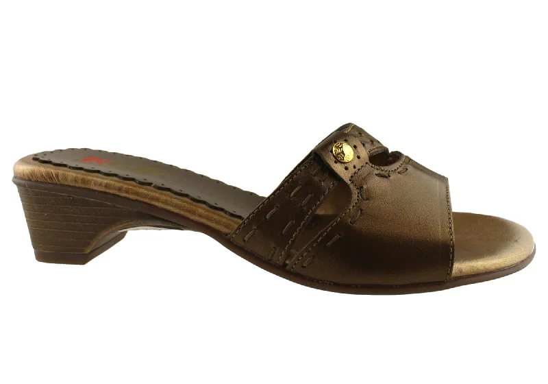 Casual Chic Country Jack Studio C430 Womens Leather Sandals MADE IN ITALY