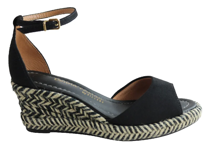 Romantic Fashion Discounts Donna Velenta By Vizzano Camelot Womens Comfortable Wedge Sandals