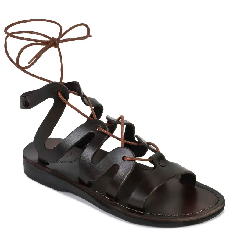 Comfortable Shoes Emma - Leather Lace Up Sandal | Brown