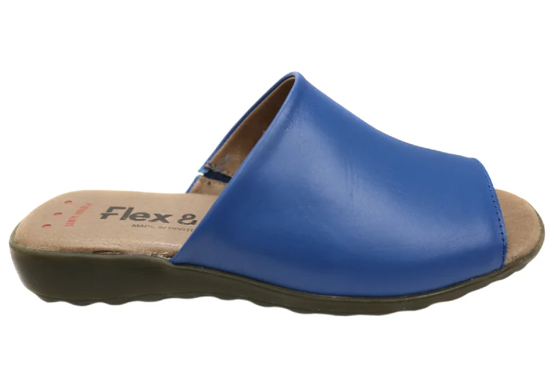 Flash Sale Starts Flex & Go Host Womens Comfort Leather Slides Sandals Made In Portugal Flash Sale Starts Flex & Go Host Womens Comfort Leather Slides Sandals Made In Portugal