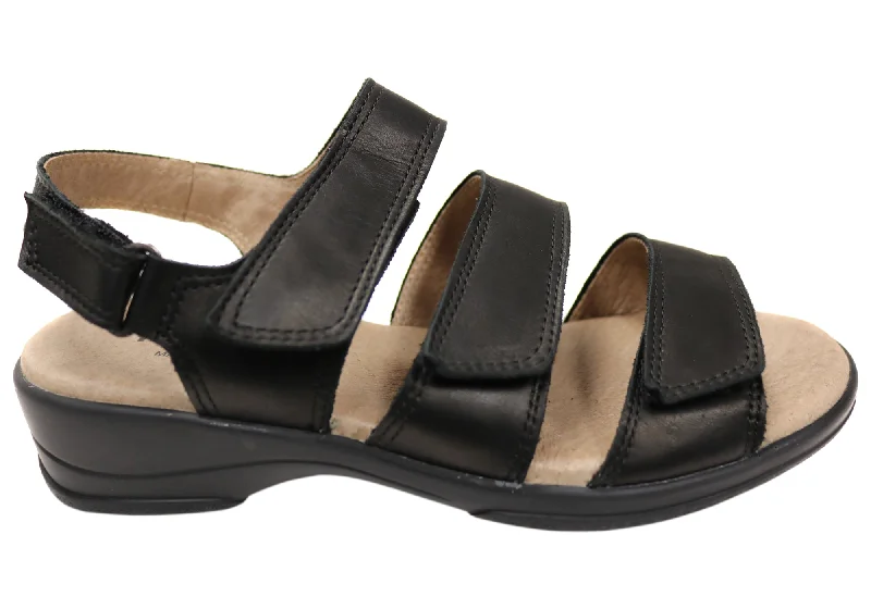 Huge Price Cut Flex & Go Renay Womens Comfortable Leather Sandals Made In Portugal