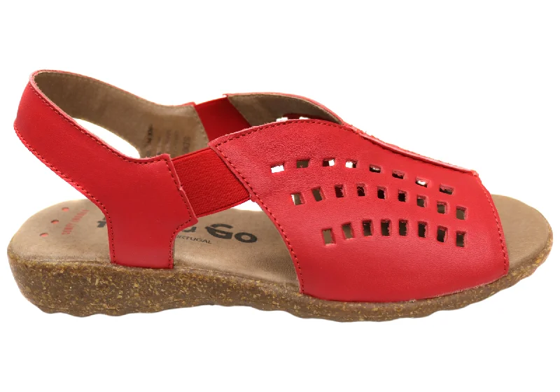 Discover Now Flex & Go Rochela Womens Comfortable Leather Sandals Made In Portugal