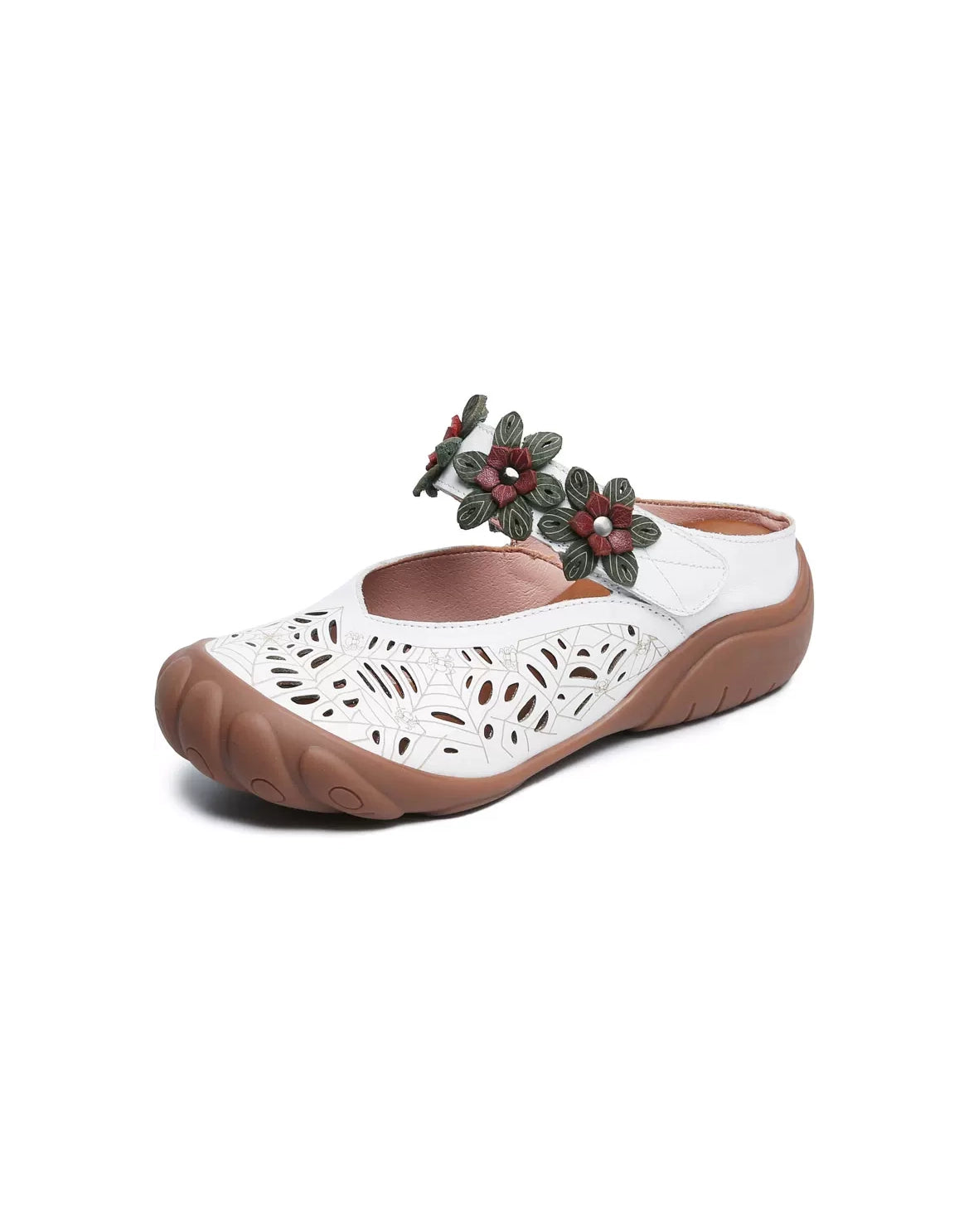 Luxury Shoes Clearance Handmade Retro Leather Summer Wide Feet Slippers