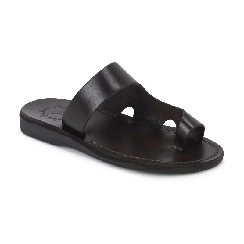Stylish Basics Harper - Leather Toe Ring Sandal | Brown