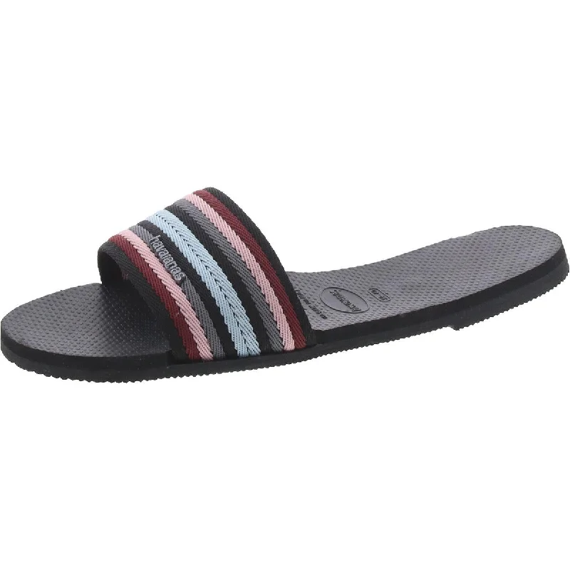 Holiday Discount Havaianas Womens Malta Slide Logo Slip On Pool Slides