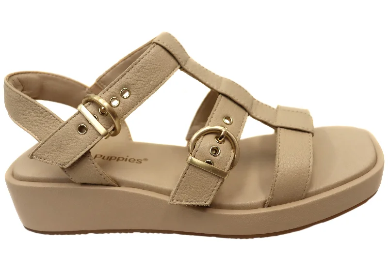 Pastel Styles Hush Puppies Equity Womens Comfortable Leather Sandals