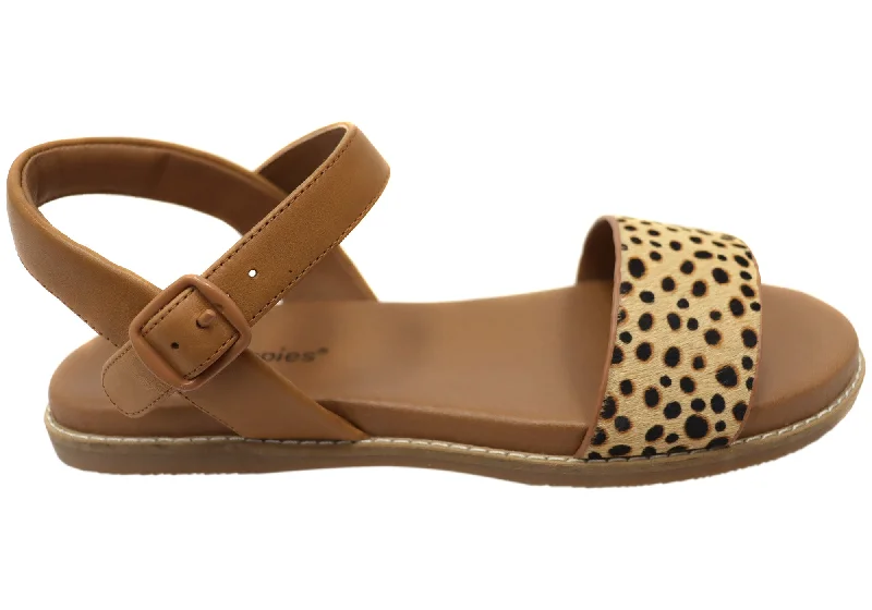 Special Offer Hush Puppies Promise Womens Comfortable Leather Sandals