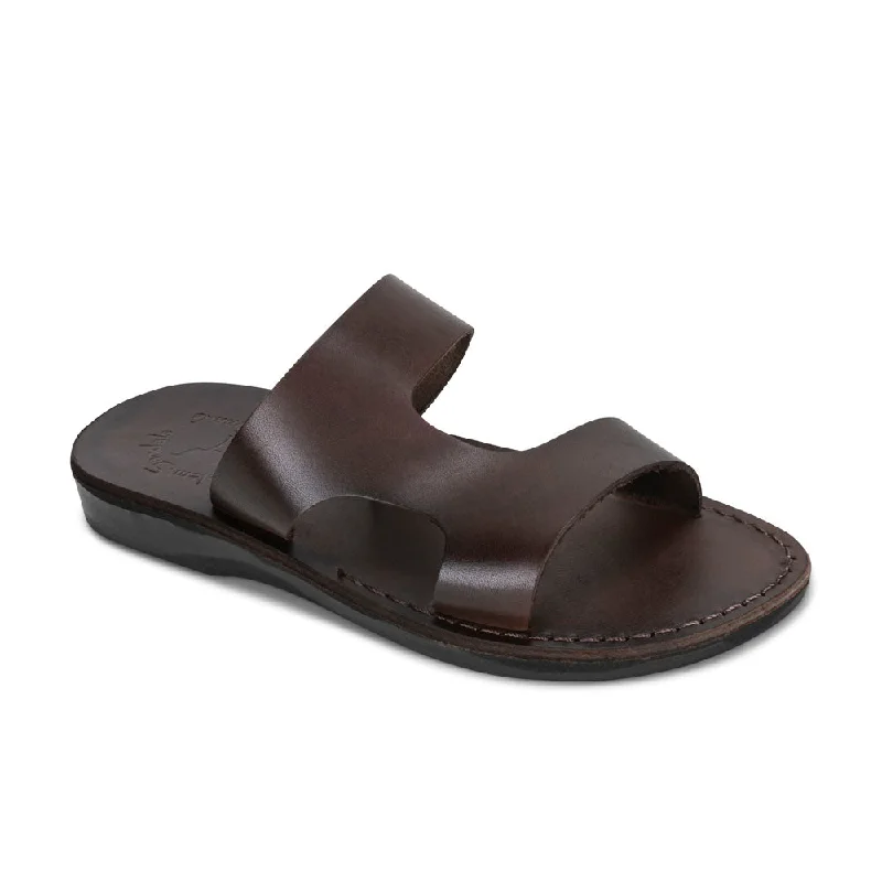 Casual Chic Deals June - Leather Side Strap Sandal | Brown