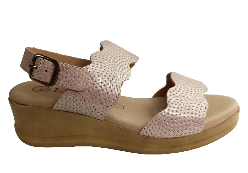 Chic Style, Always In Vogue Lola Canales Belinda Womens Comfy Leather Wedge Sandals Made In Spain Chic Style, Always In Vogue Lola Canales Belinda Womens Comfy Leather Wedge Sandals Made In Spain