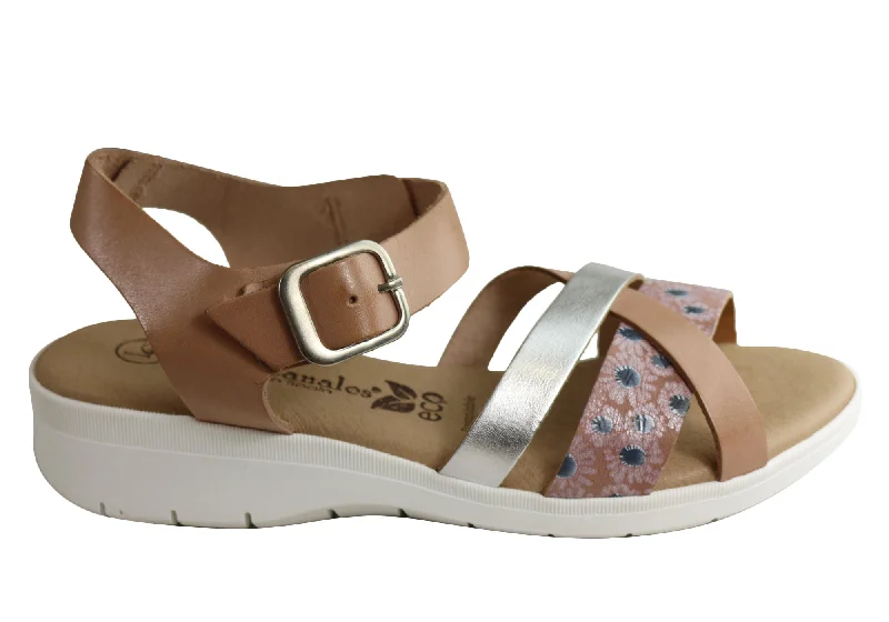 Mega Sale Lola Canales Daisy Womens Comfortable Leather Sandals Made In Spain