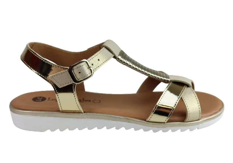 Mega Sale Lola Canales Gina Womens Comfortable Leather Sandals Made In Spain