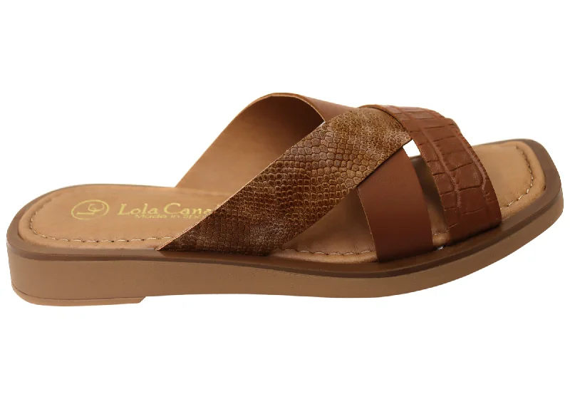 Contemporary Fashion Sale Lola Canales Nelli Womens Comfort Leather Slides Sandals Made In Spain Contemporary Fashion Sale Lola Canales Nelli Womens Comfort Leather Slides Sandals Made In Spain