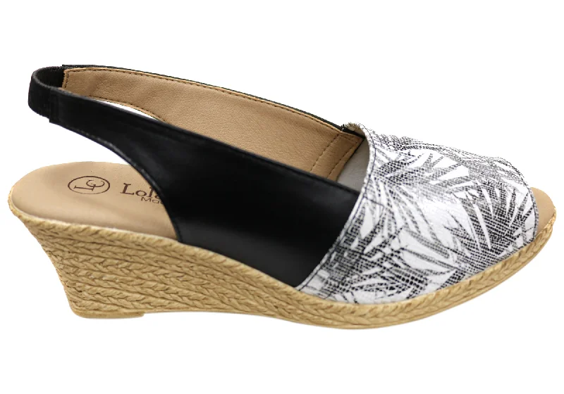 New Arrivals Lola Canales Tropicanna Womens Spanish Leather Wedge Sandals