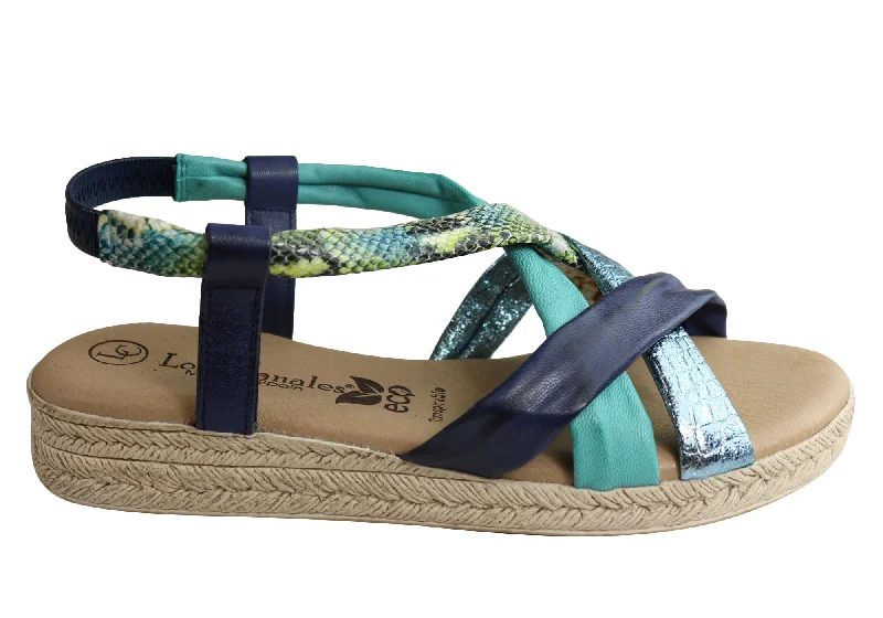 Valentine's Special Lola Canales Yasmine Womens Comfortable Leather Sandals Made In Spain