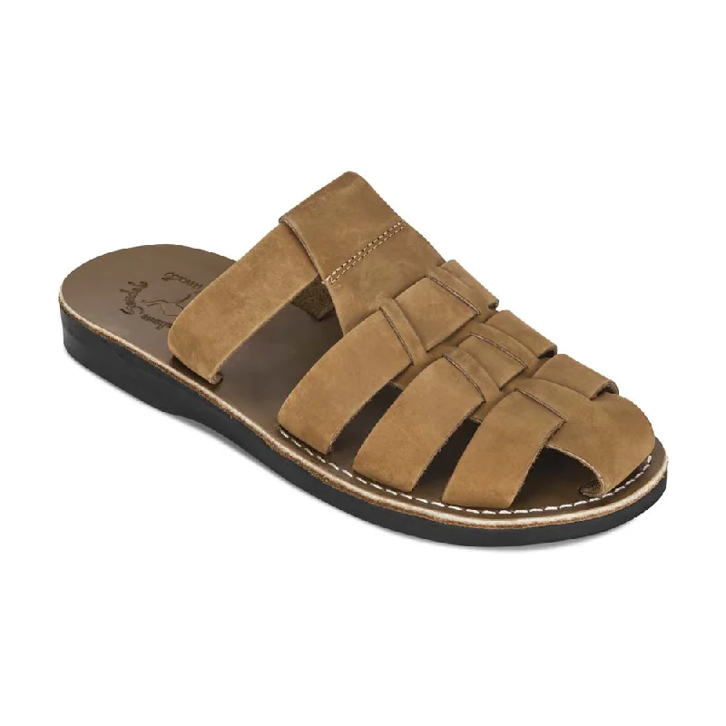 Exclusive Sale Michael Slide - Leather Pacific Slide Sandal | Tan Nubuck