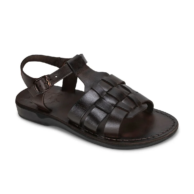 Modern Urban Slip-Ons Mikayla - Open Toe Fisherman-Style Sandal | Brown