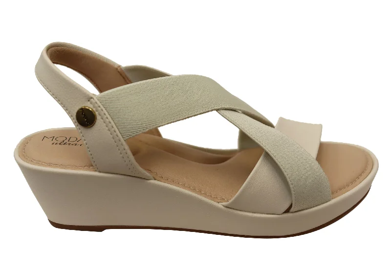 Elegant Fashion Offers Modare Ultraconforto Maine Womens Comfort Wedge Sandals Made In Brazil