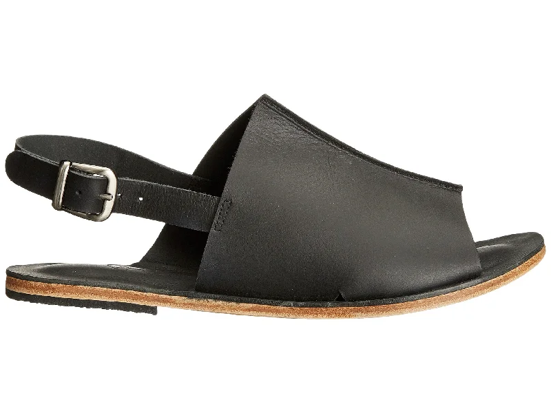 Designer Shoes Clearance Montana Blvd - Back Strap Leather Mule | Black