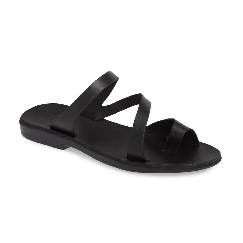 Fashion Sale Noah - Leather Slide On Sandal | Black