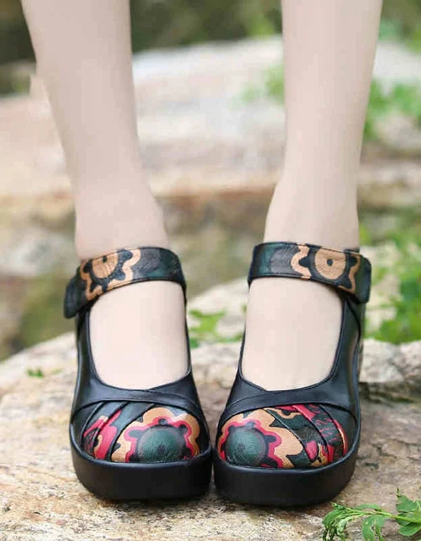 Classic Modern Offers Obiono Handmade Ethnic Wedge Sandals