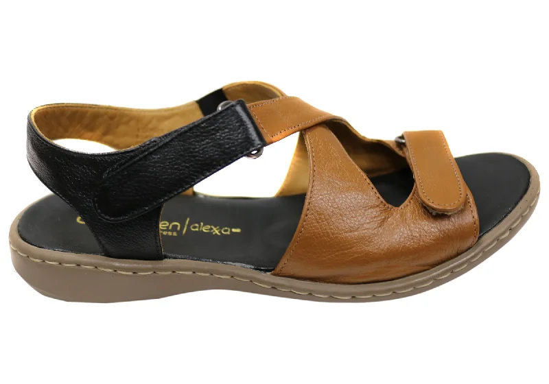 Urban Style Promotions Opananken Donna Womens Comfortable Brazilian Leather Sandals