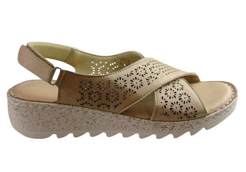 Winter Warehouse Sale Orizonte Anthea Womens European Leather Comfortable Sandals